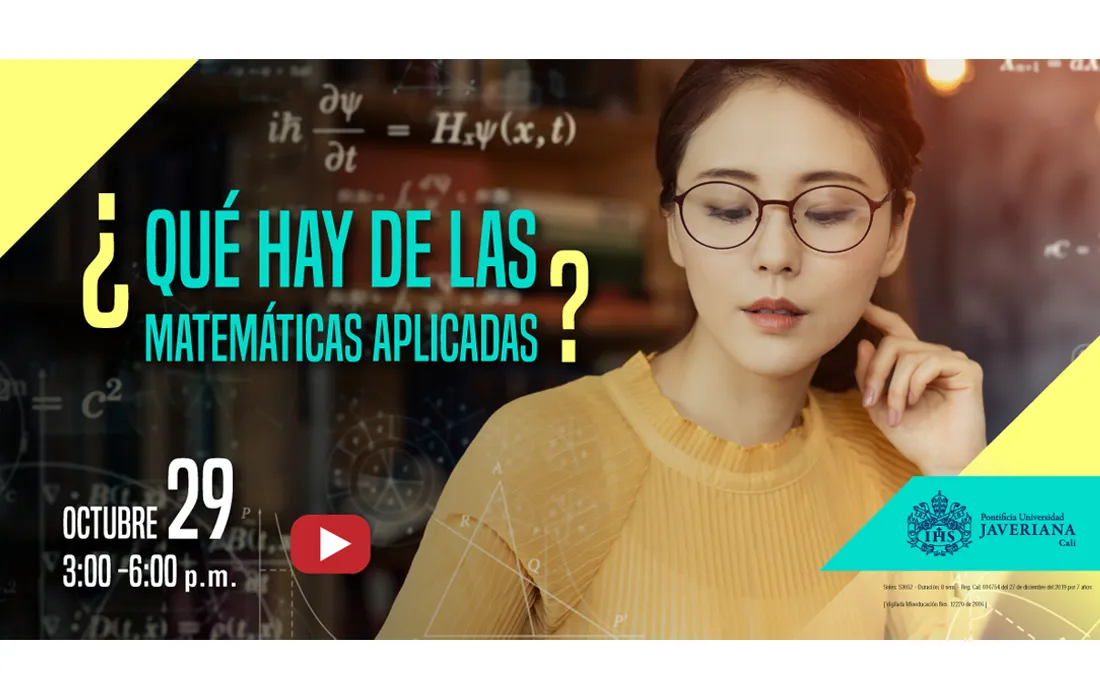 Se acerca una nueva edición del evento ¿Qué hay de las Matemáticas Aplicadas? Se acerca una nueva edición del evento ¿Qué hay de las Matemáticas Aplicadas?