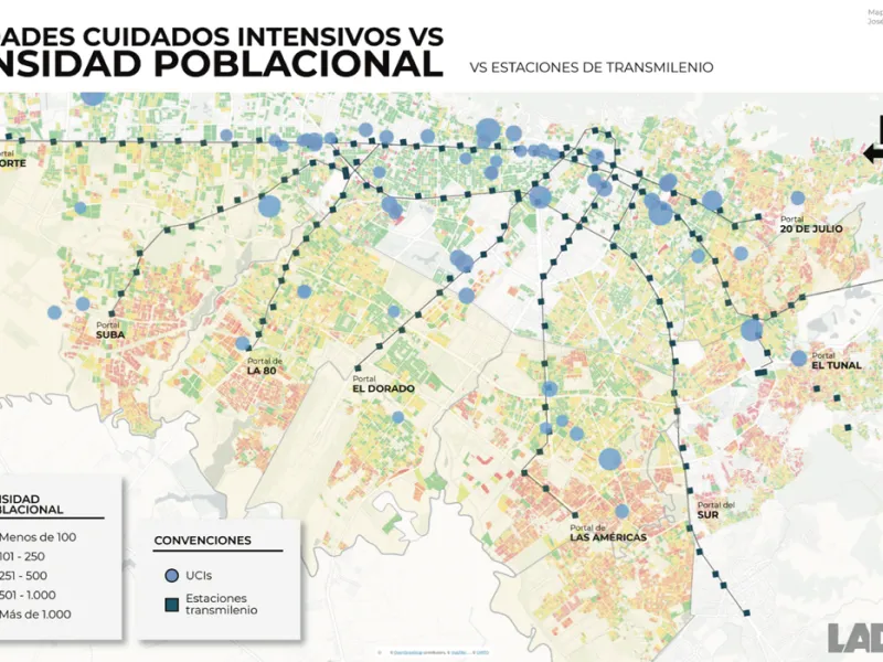 mapa red hospitalaria Bogotá